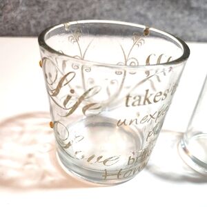 "Life Takes You Unexpected Places, Love Brings You Home" Candle Holder